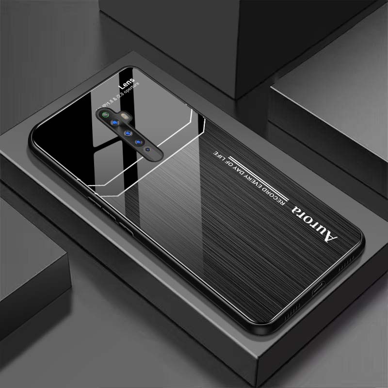 Ốp Lưng OPPO RENO 2F Mặt Lưng Kính Cường Lực Sáng Bóng