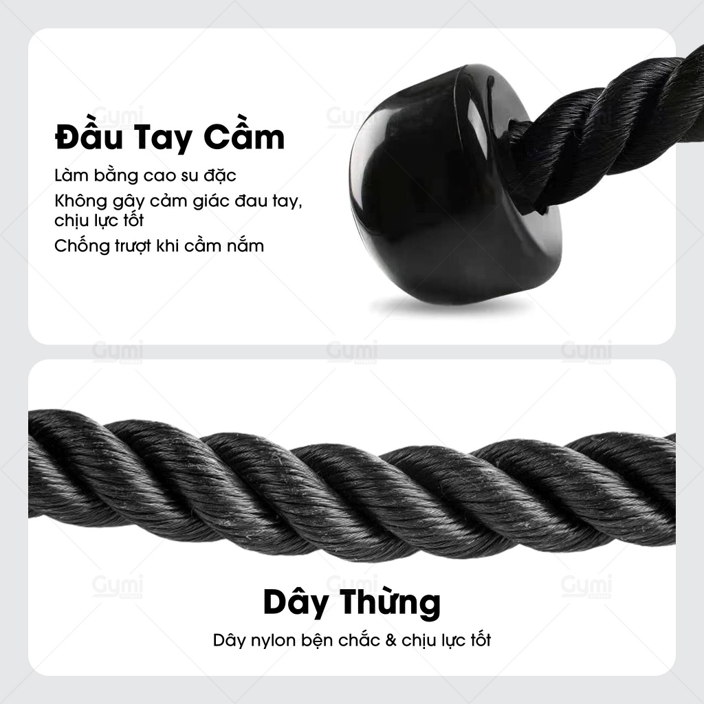 Dây Thừng Kéo Xô Tập Cơ- Tay Kéo Tập Cơ Xô, Cơ Bụng - DayThungKeoXo