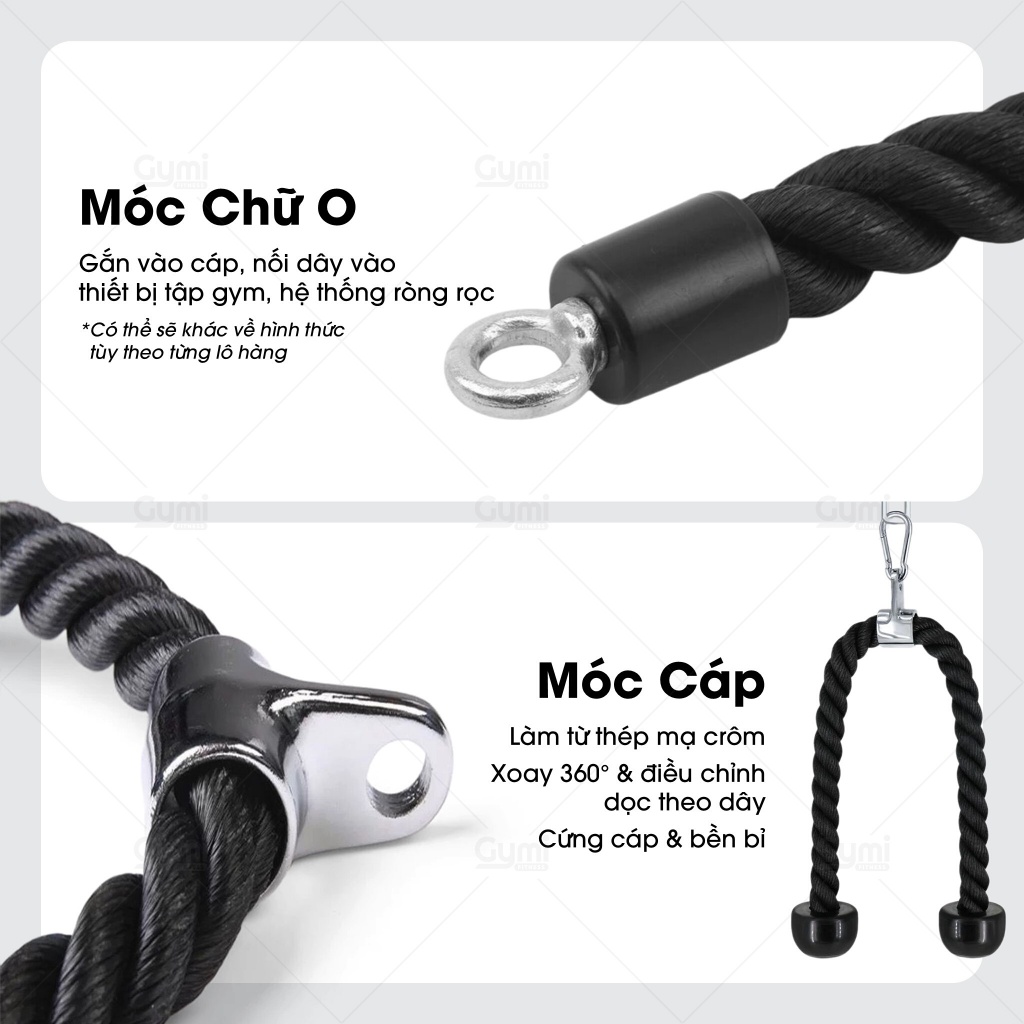 Dây Thừng Kéo Xô Tập Cơ- Tay Kéo Tập Cơ Xô, Cơ Bụng - DayThungKeoXo