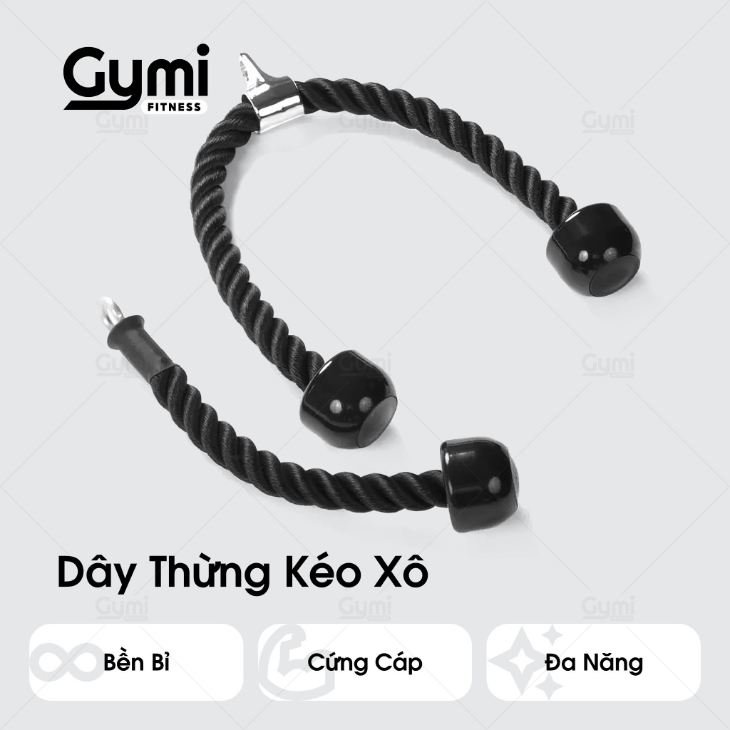 Dây Thừng Kéo Xô Tập Cơ- Tay Kéo Tập Cơ Xô, Cơ Bụng - DayThungKeoXo
