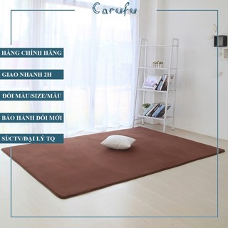 Thảm tròn trải sàn phòng khách 120cm màu Nâu NHUNG nỉ cao cấp