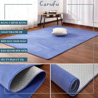 Thảm trải sàn phòng khách 160x100cm màu Xanh Đậm NHUNG nỉ cao cấp