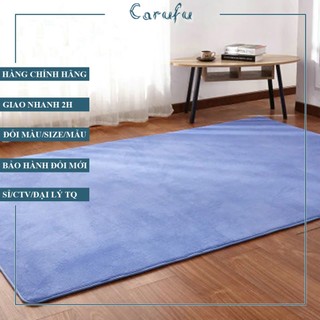 Thảm trải sàn phòng khách 160x100cm màu Xanh Đậm NHUNG nỉ cao cấp