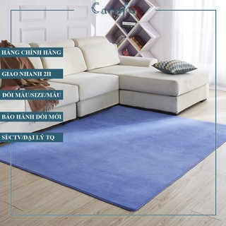 Thảm trải sàn phòng khách 160x100cm màu Xanh Đậm NHUNG nỉ cao cấp