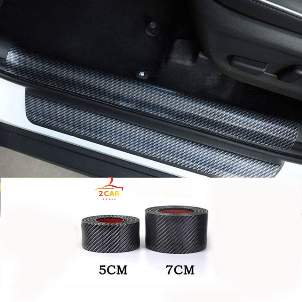 Nẹp carbon Chống Xước Bước Chân Cửa Xe Ô Tô, Xe hơi, nẹp cánh cửa vân Cacbon Cao Cấp (Gia 1met)