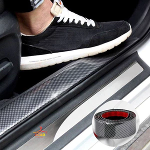Nẹp carbon Chống Xước Bước Chân Cửa Xe Ô Tô, Xe hơi, nẹp cánh cửa vân Cacbon Cao Cấp (Gia 1met)