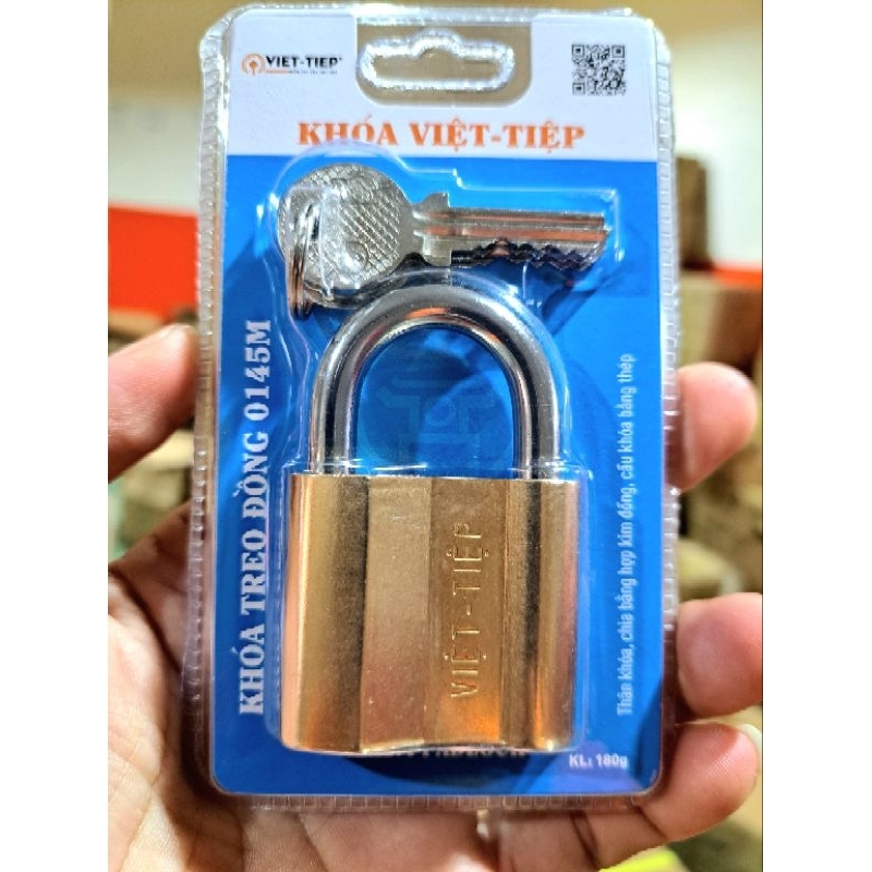Khóa treo Việt - Tiệp 0145M chính hãng 100% (4,5 phân dính chìa - khóa ...