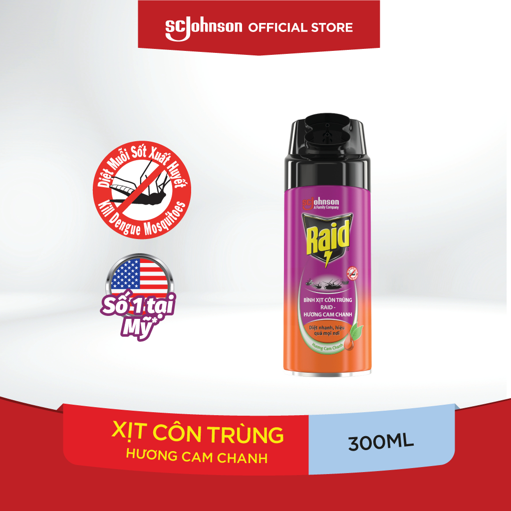 Ảnh RAID Bình Xịt Côn Trùng Hương Cam Chanh 300ml - DN 1