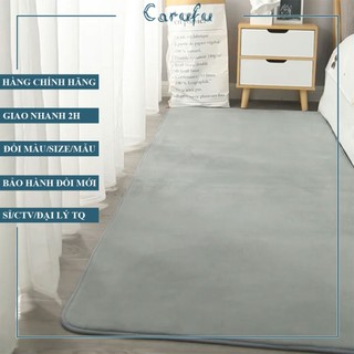 Thảm trải sàn phòng khách 160x100cm màu Xám Bạc NHUNG nỉ cao cấp