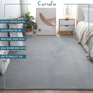 Thảm trải sàn phòng khách 160x100cm màu Xám Bạc NHUNG nỉ cao cấp