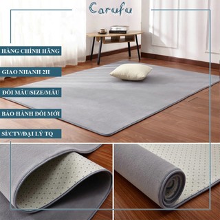Thảm trải sàn phòng khách 160x100cm màu Xám Bạc NHUNG nỉ cao cấp