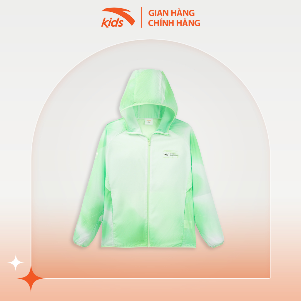 Áo khoác gió chạy bộ bé trai Anta Kids Running 3524B5602