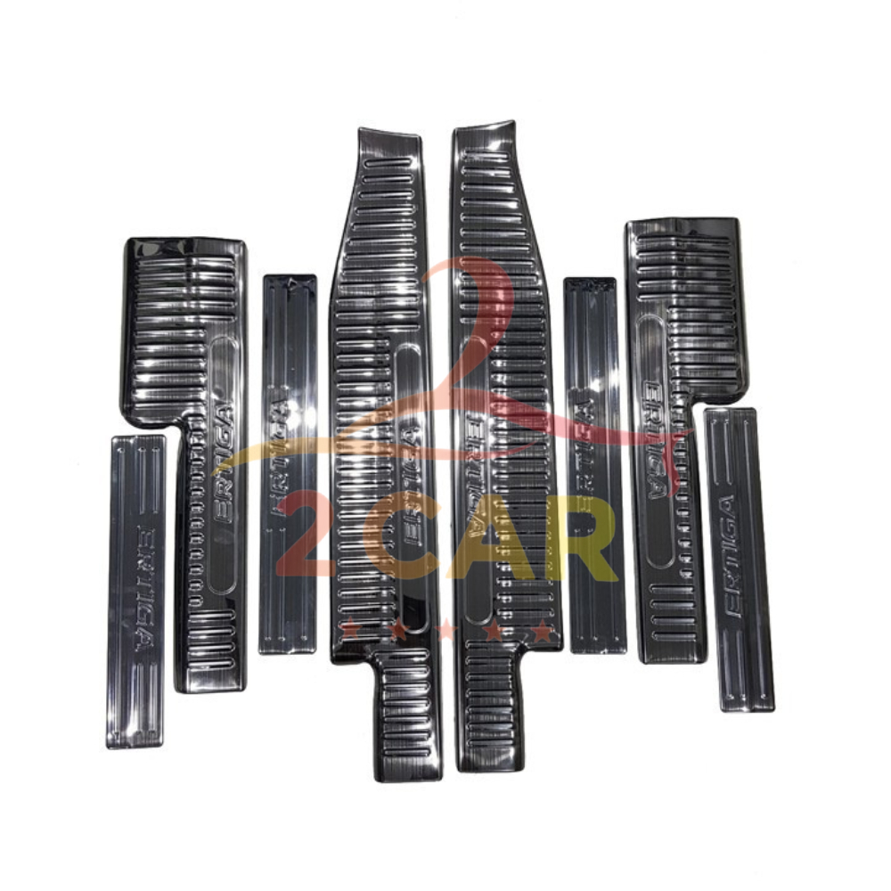 Ốp Bậc Cửa, Nẹp Bước Chân Xe Suzuki Ertiga 2019-2020 2021 2022 2023 2024, Titan cao cấp