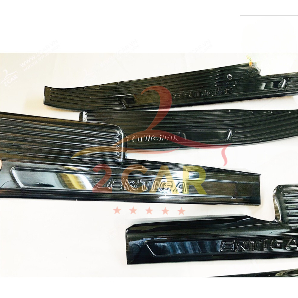 Ốp Bậc Cửa, Nẹp Bước Chân Xe Suzuki Ertiga 2019-2020 2021 2022 2023 2024, Titan cao cấp