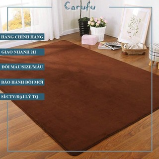 Thảm trải sàn phòng khách 200x160cm màu Nâu NHUNG nỉ cao cấp