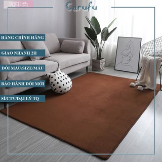 Thảm trải sàn phòng khách 200x160cm màu Nâu NHUNG nỉ cao cấp