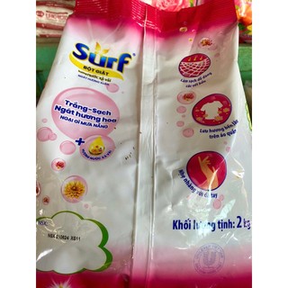 [Gói 2kg] Bột giặt Surf hương nước xả vải ngát hương xuân