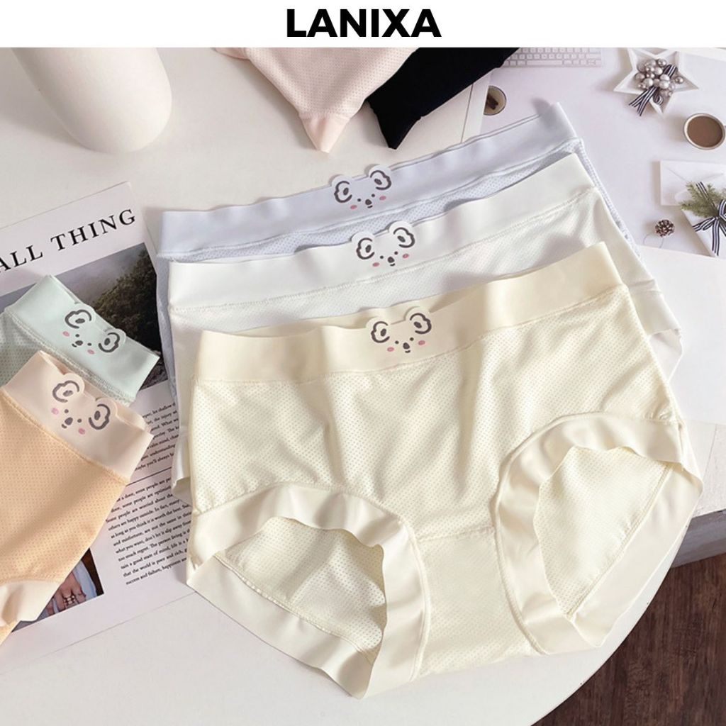 Quần lót nữ đúc su thun lạnh kháng khuẩn lỗ thông hơi thoáng mát thân thiện với da LANIXA L718