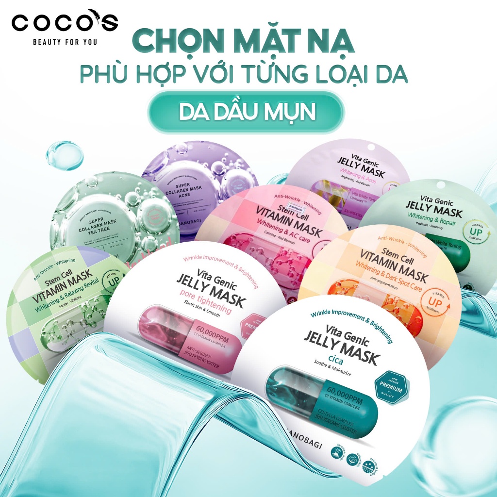 Ảnh Mặt Nạ Giấy Dưỡng Ẩm Trắng Da Banobagi Stem Cell Vitamin Mask 30ml 4
