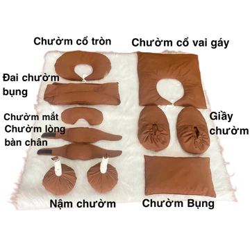 Túi chườm thảo dược dưỡng sinh, túi chườm mắt, củ chườm lưng, chườm cổ vai gáy, đa năng