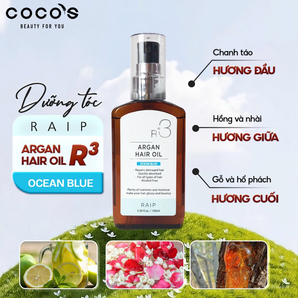 Ảnh Tinh dầu dưỡng tóc Raip Argan Hair Oil R3 100ml 3