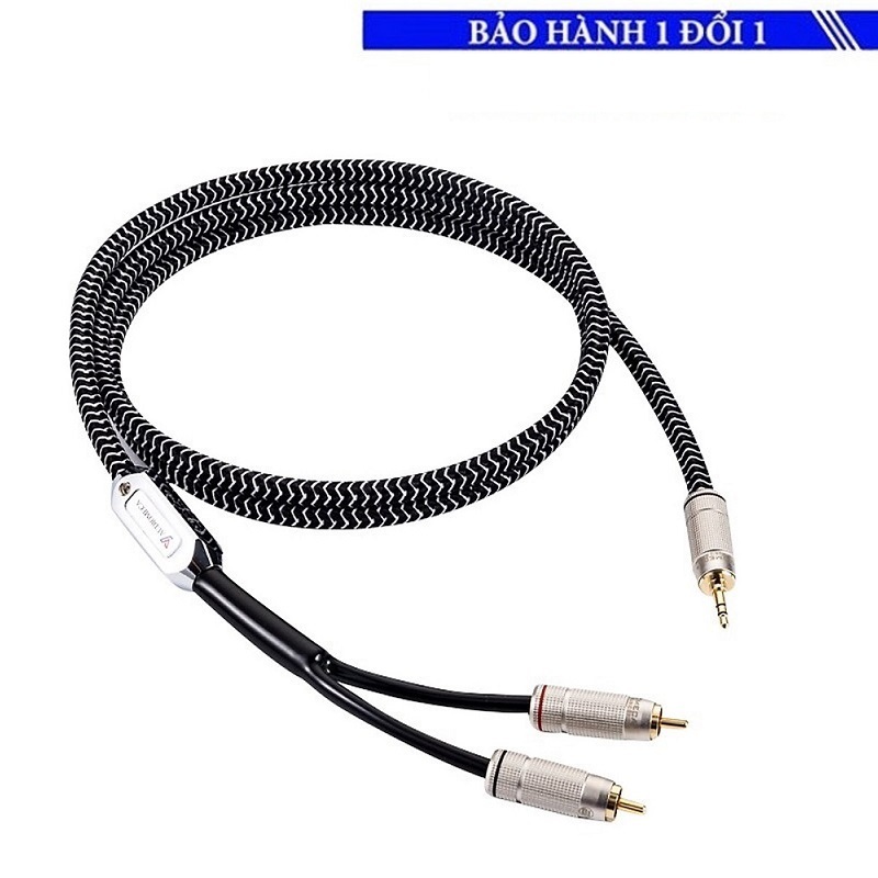 Paire De Câbles RCA Audiomeca SW-1290 80cm Avec Fiches WBT-0102 Argent