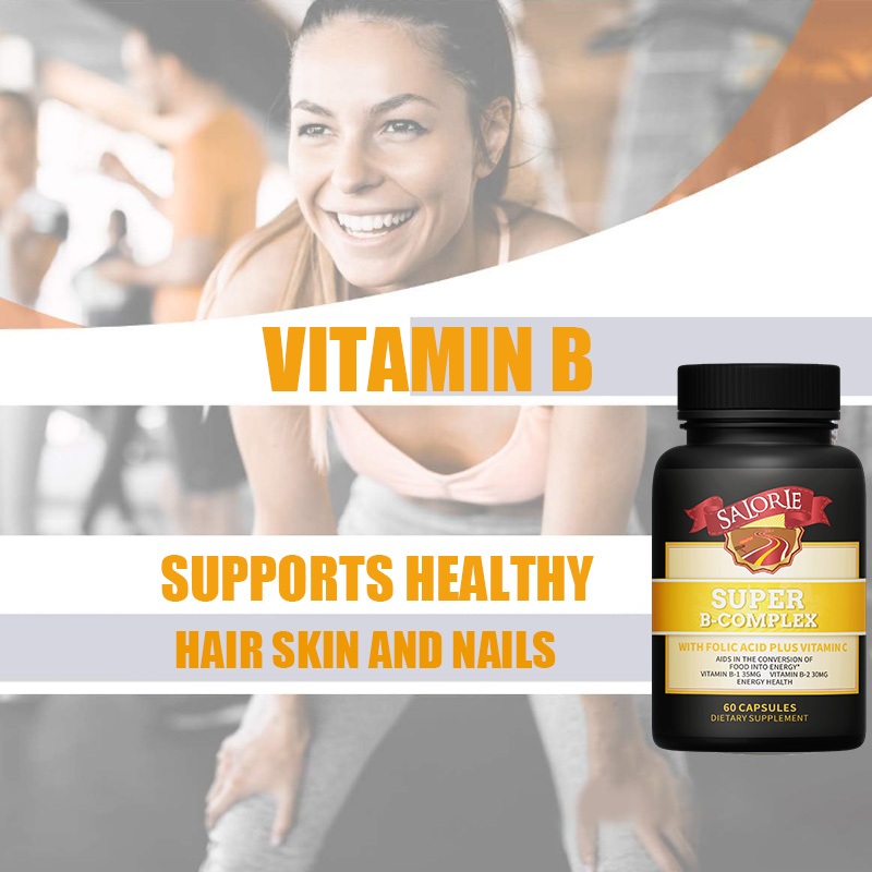 Vitamin B, bao gồm B12, B1, B2, hỗ trợ sức khỏe miễn dịch, hỗ trợ năng lượng và giảm đau hệ thần kin