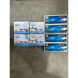 Đinh bấm gỗ, kim bấm Việt Đức hộp 5000 ghim bấm gỗ, dập gỗ dùng cho máy bấm ghim yên xe, gỗ