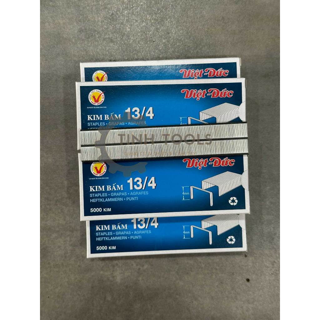 Đinh bấm gỗ, kim bấm Việt Đức hộp 5000 ghim bấm gỗ, dập gỗ dùng cho máy bấm ghim yên xe, gỗ