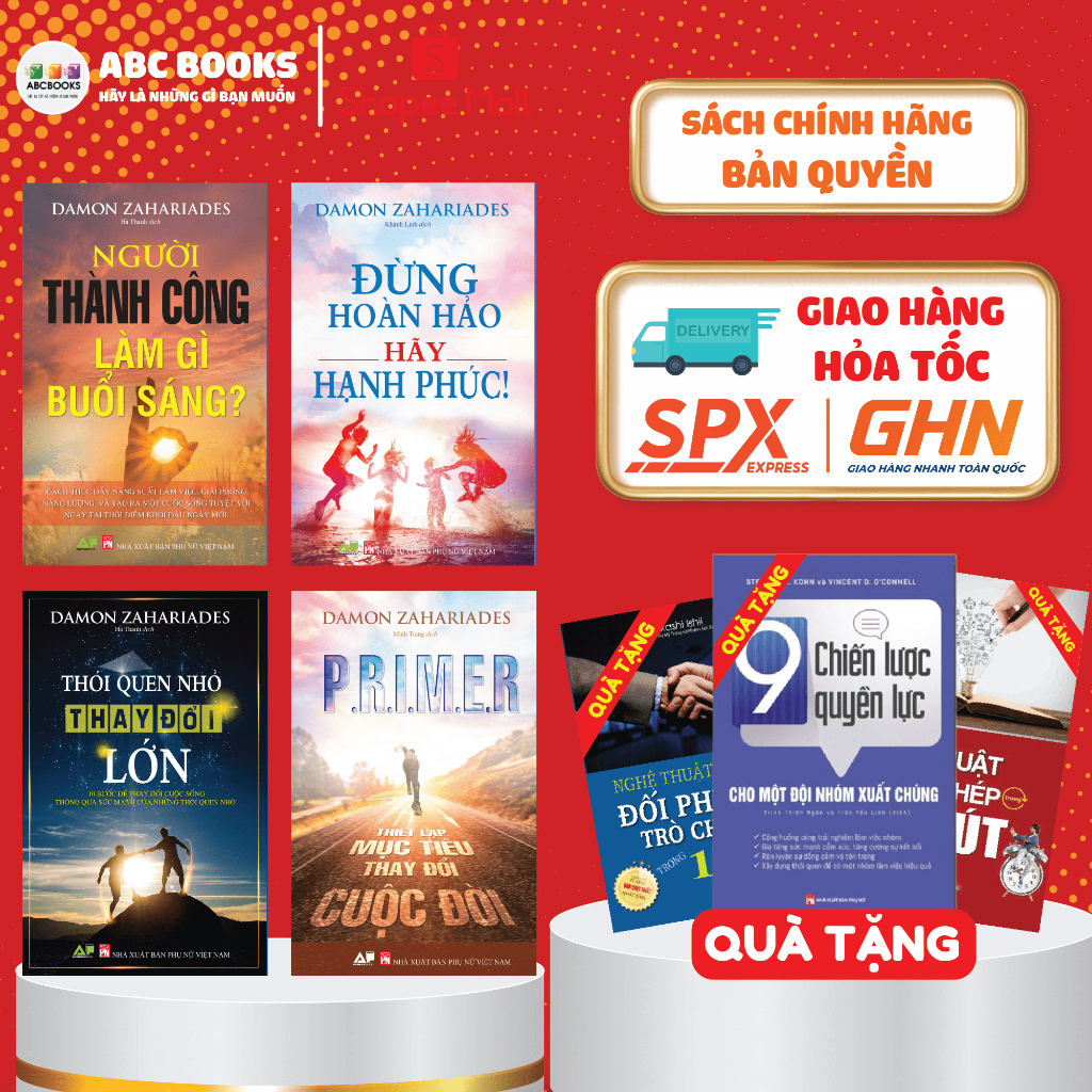 Sách - Combo 4 Cuốn Sách Làm Giàu Thay Đổi Bản Thân Làm Chủ Cuộc Sống
