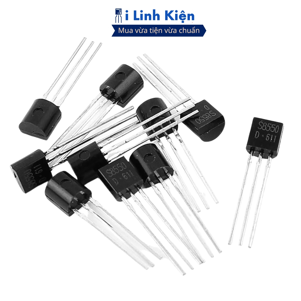 Transistor S8550 0.5A 40V chân cắm túi 10 con chất lượng tốt Ilinhkien
