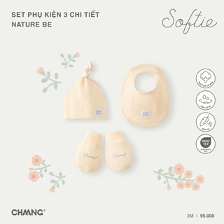 Chaang AW2024 Set phụ kiện 3 chi tiết Nature cho bé sơ sinh