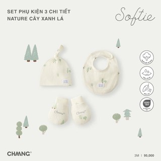 Chaang AW2024 Set phụ kiện 3 chi tiết Nature cho bé sơ sinh