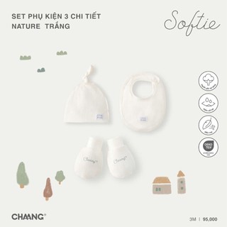 Chaang AW2024 Set phụ kiện 3 chi tiết Nature cho bé sơ sinh
