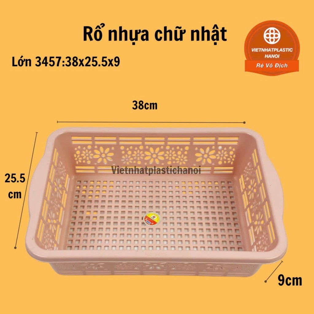 AMIZIN Rổ nhựa chữ nhật dài nhiều màu đựng bút viết, A4 dụng dài nhiều màu với 4 kích thước, nhựa, bền đẹp AMIZIN