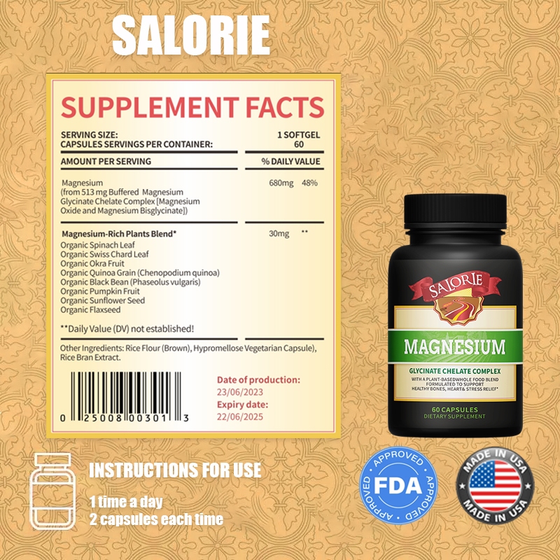 Magiê Glycinate,Magnesium Glycinate,làm dịu não, cải thiện chất lượng giấc ngủ và sức khỏe của xương