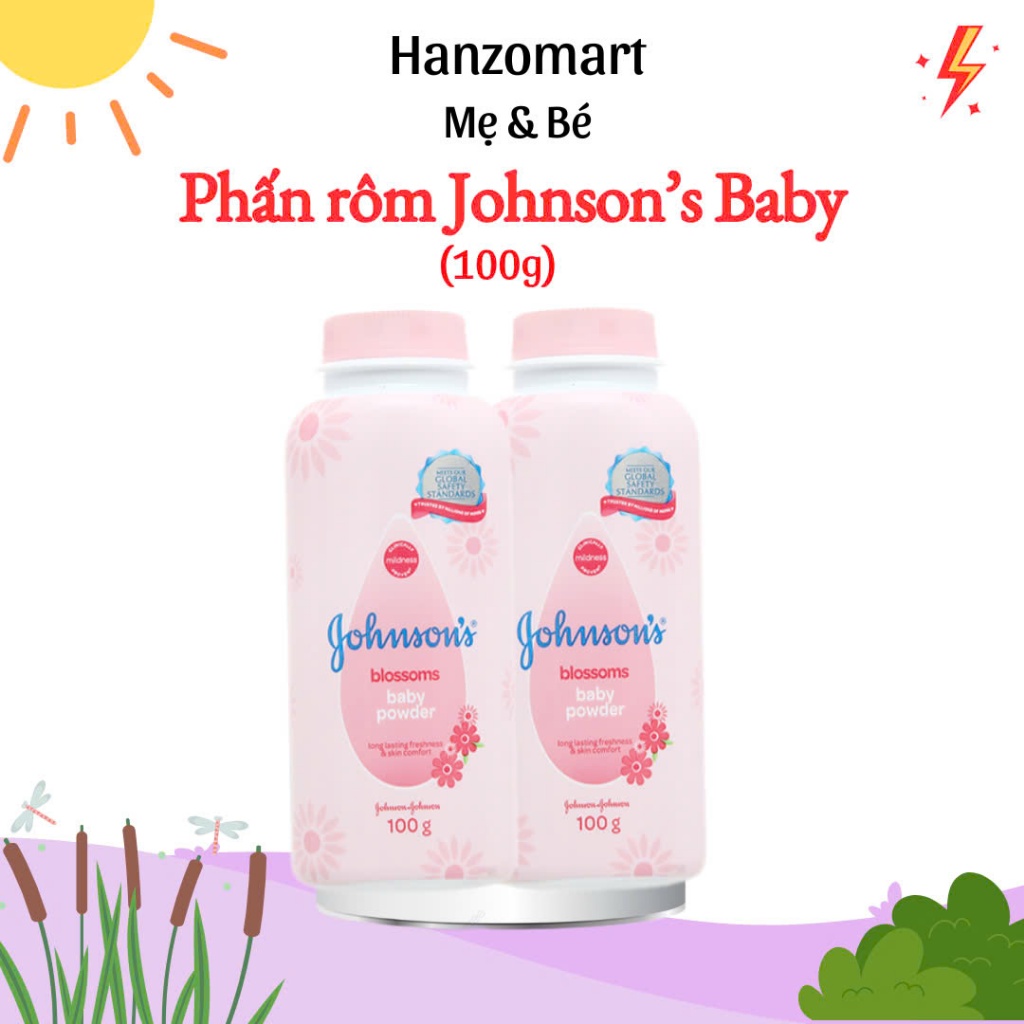 Phấn Rôm Johnson's Baby Hương Hoa Blossom Baby Powder 200g - hanzo2009