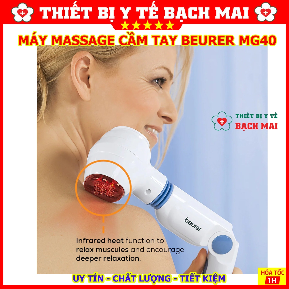 Máy Massage Cầm Tay Beurer MG40 Có Đèn Hồng Ngoại | Shopee Việt Nam