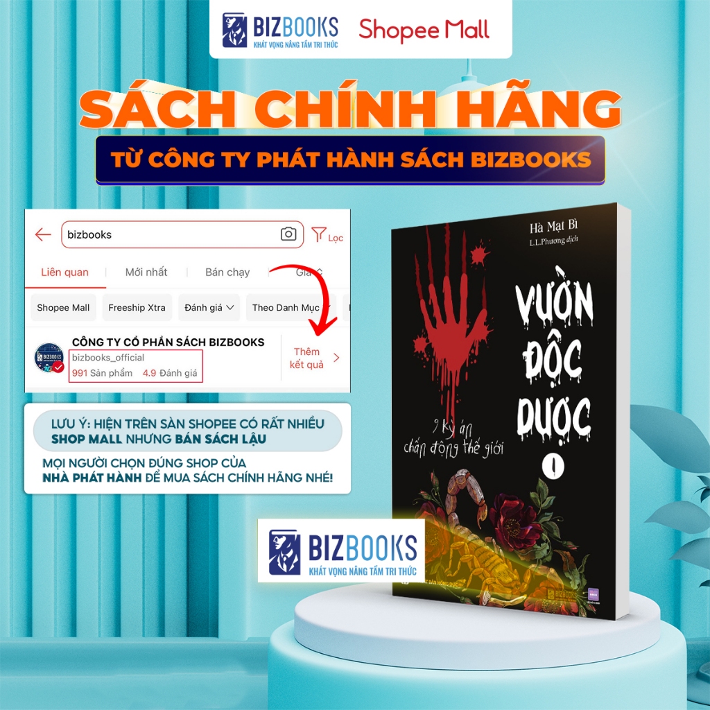 Sách Vườn Độc Dược 1: 9 Kỳ Án Chấn Động Thế Giới - Hà Mạt Bì - Bizbooks