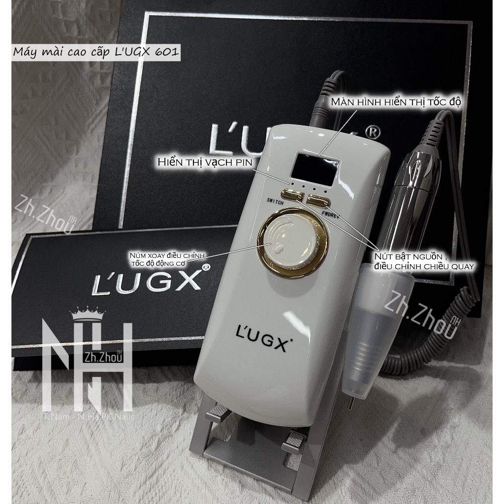 máy mài tích điện LUGX 601 ,máy mài 601, máy mài móng tích điện bảo hành 6 tháng, máy mài nail chính hãng