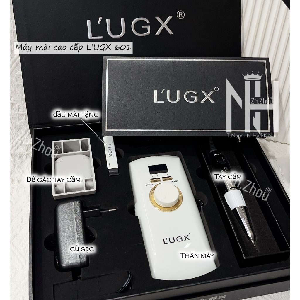 máy mài tích điện LUGX 601 ,máy mài 601, máy mài móng tích điện bảo hành 6 tháng, máy mài nail chính hãng