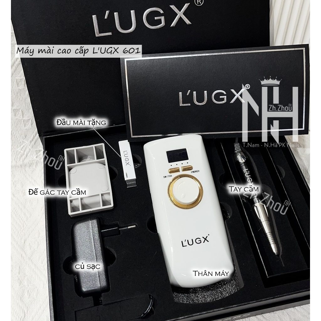 máy mài tích điện LUGX 601 ,máy mài 601, máy mài móng tích điện bảo hành 6 tháng, máy mài nail chính hãng