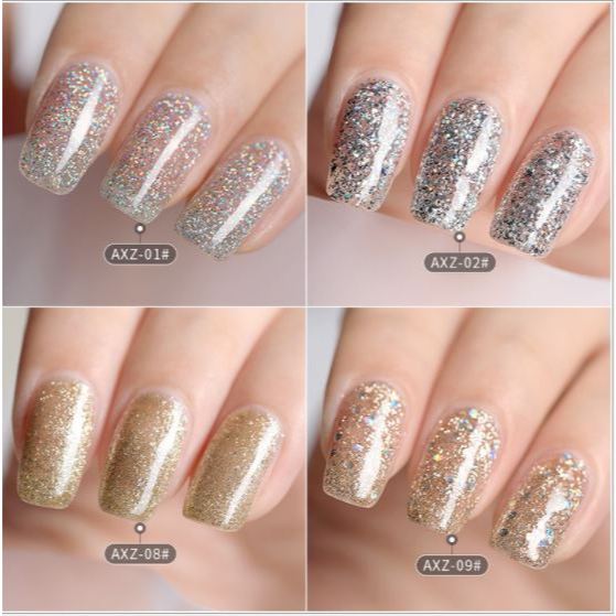 SET Sơn gel AS mã AXZ mẫu chai đỏ nhọn 9 chai 15ml siêu HOT siêu xịn
