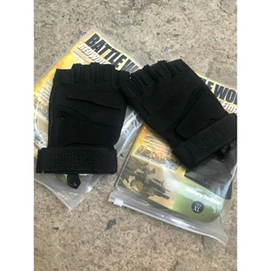 Găng Tay Chiến Thuật BlackHawk Cụt Ngón Màu Đen