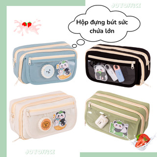 Hộp Đựng Bút 4 Ngăn+ 5 Lớp Lưới Đa Năng Sức Chứa Lớn_Joyoffice