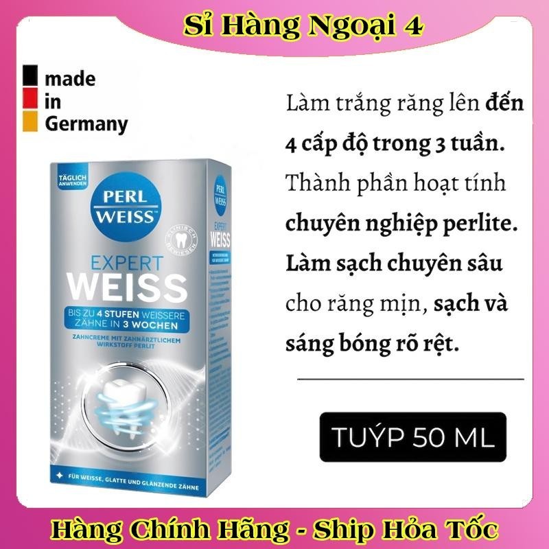 KEM ĐÁNH RĂNG SIÊU TRẮNG RĂNG PERL WEISS ĐỨC -Mẫu mới nhất