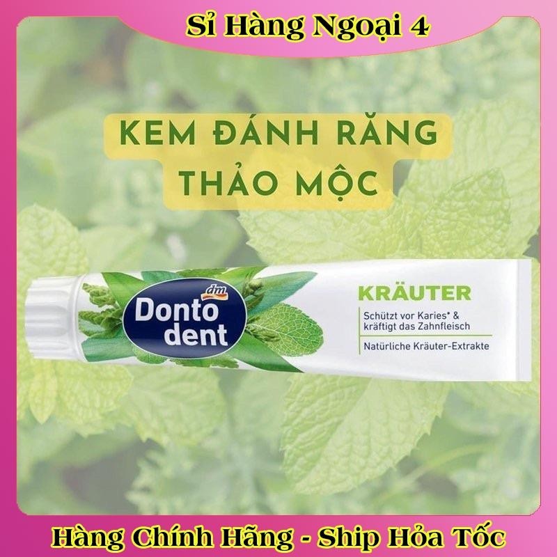 Kem đánh răng Dontodent nội địa Đức 125ml - Mẫu mới nhất