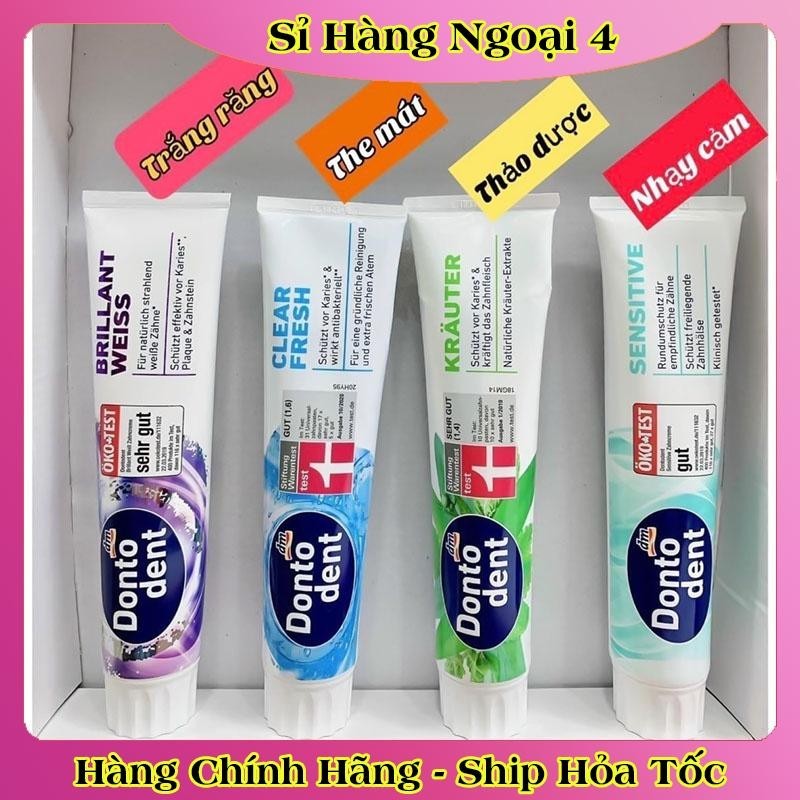 Kem đánh răng Dontodent nội địa Đức 125ml - Mẫu mới nhất