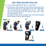 Bó Gối Thể Thao Đai Dán, Nẹp Bản Lề Poly 2 Bên, 73118-SPO, Màu Đen [Actimove] - NK Chính Hãng Châu Âu (1 Cái) — ảnh 5