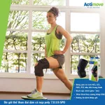 Bó Gối Thể Thao Đai Dán, Nẹp Bản Lề Poly 2 Bên, 73118-SPO, Màu Đen [Actimove] - NK Chính Hãng Châu Âu (1 Cái) — ảnh 4